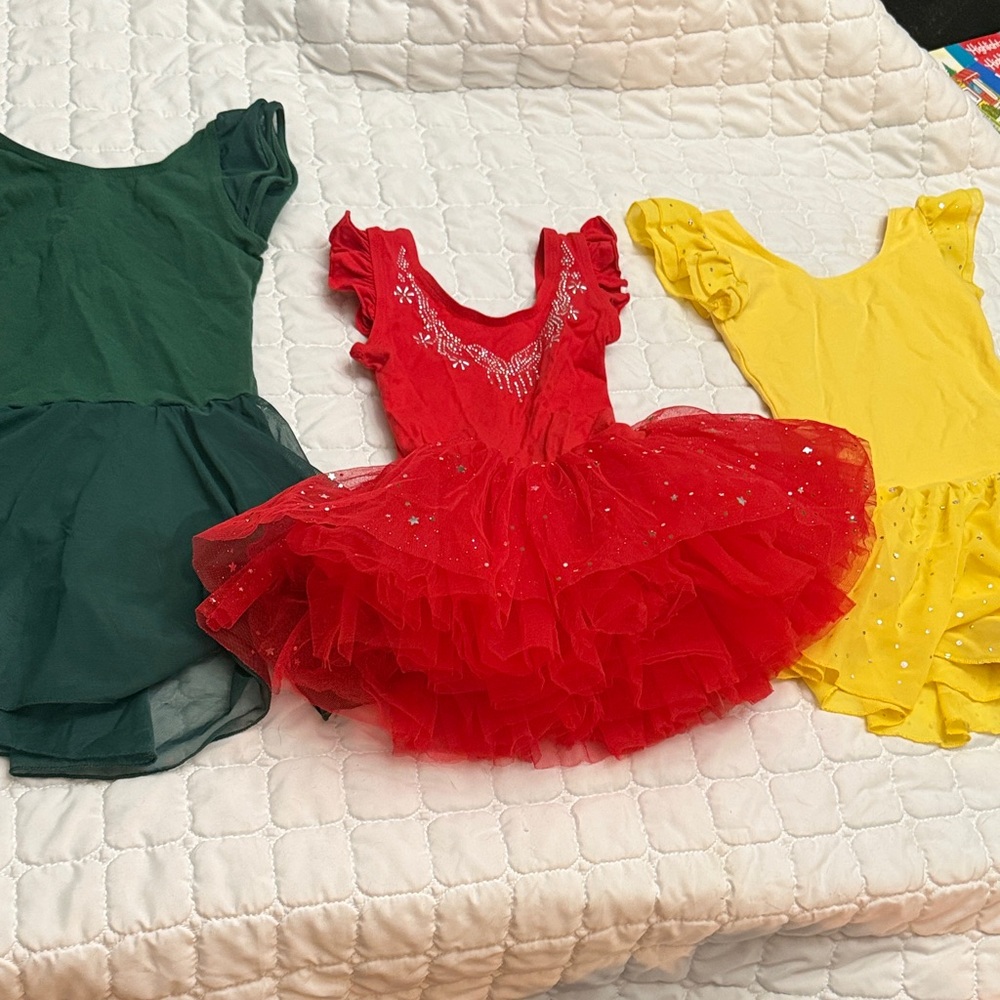 Girls’ dance bundle- 5T tutu leotards